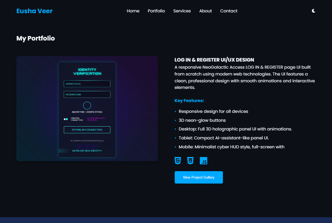 Portfolio About Section